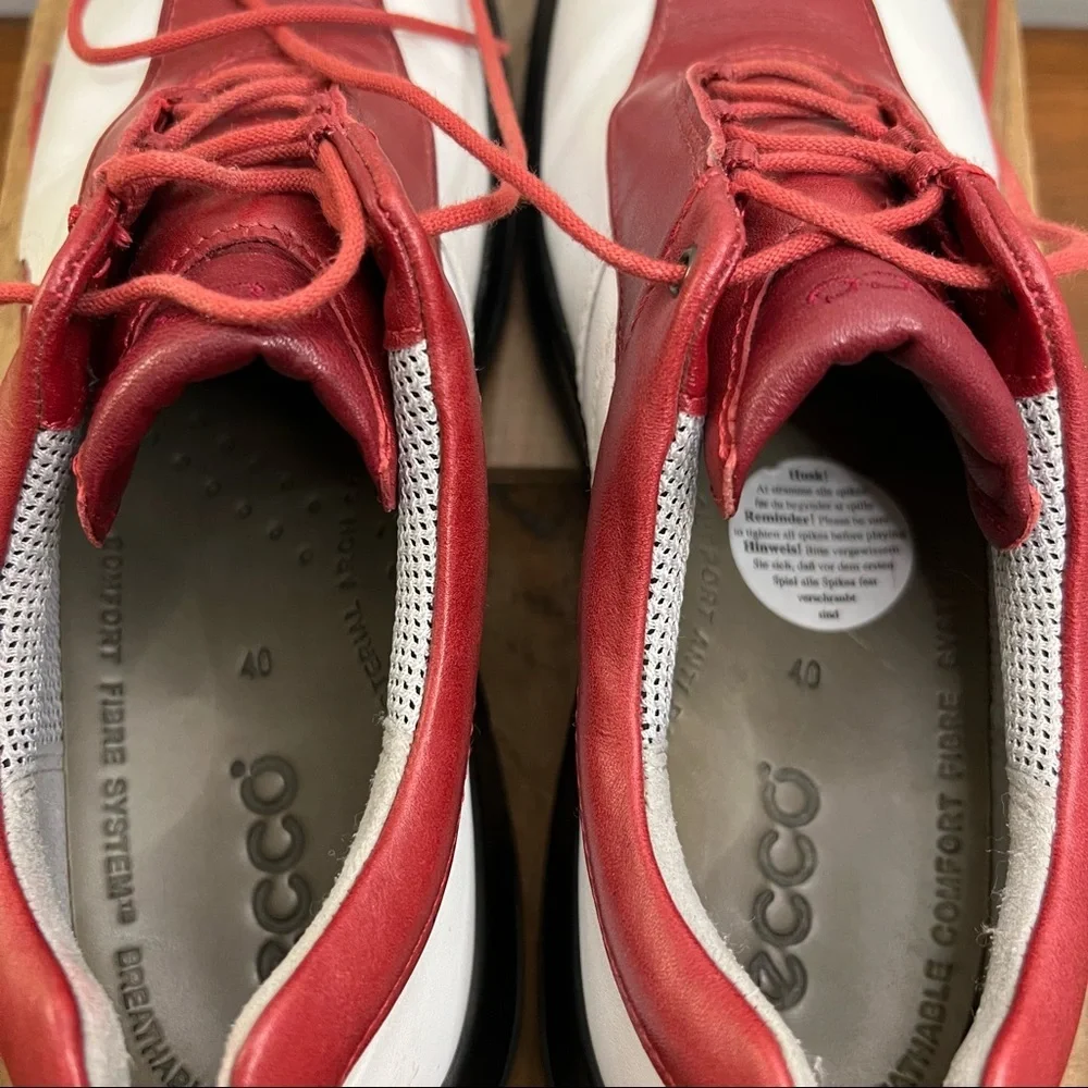 Ecco women’s‎ golf shoes size 40 red and white.